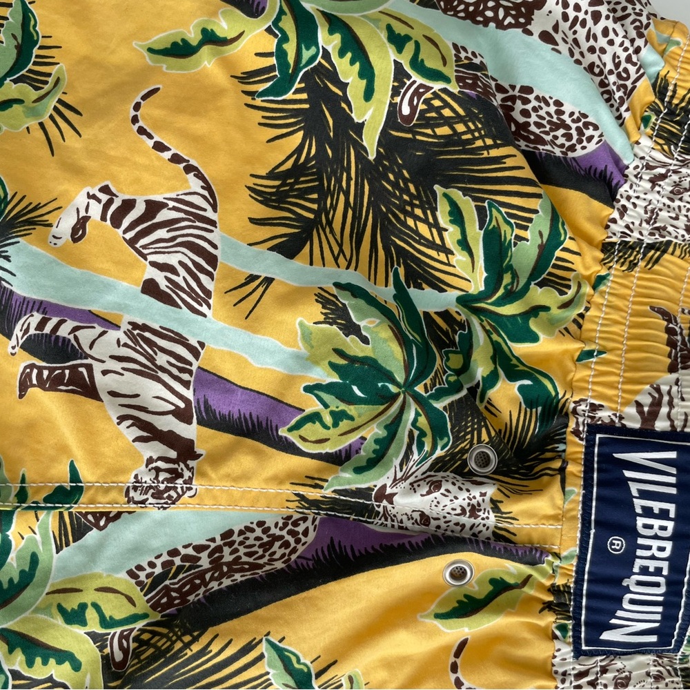 Vilebrequin Yellow Jungle Print Swim Shorts - Picture 2 of 5